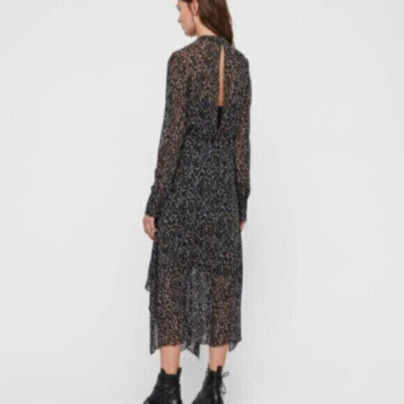 All Saints Valeria Waterleo Dress - NEW - Picture 2 of 6